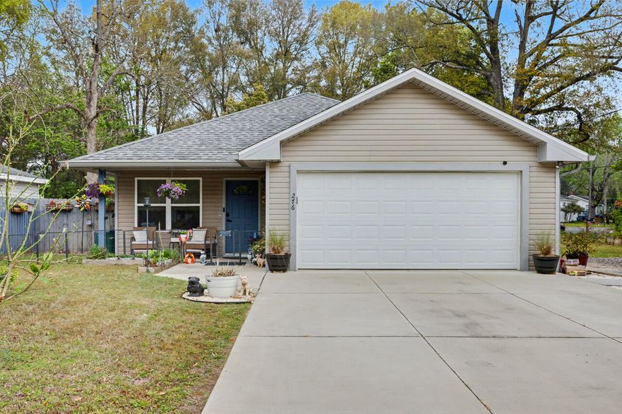 ASK ABOUT UP TO $65,000 IN GRANT MONEY FOR QUALIFIED BUYERS TO HELP TOWARD DOWN PAYMENT AND CLOSING COSTS! Newly built home on a spacious corner lot with NO HOA!  Only minutes from schools and shopping and a short commute to local military bases! The modern kitchen features shaker-style cabinets, granite countertops, stainless steel appliances, under-cabinet lighting, and a breakfast bar overlooking the main living area. The master suite has 2 walk-in closets and  primary bath includes a customized fully tiled walk-in shower with glass enclosure, rain head, body jets, and built-in bench!
The backyard is a great place to retreat with a deck, covered gazebo area, and fire pit--ideal for relaxing after long workdays. Tired of paying for storage for that RV or boat? No worries here! The expansive driveway and gravel parking pad give you plenty of space to keep your hobbies close to home!
This home is centrally located just off the intersection of Hwy 85 and Hwy 90 in Crestview. Less than 2 miles to the currently under construction Crestview Bypass Rd, 1 mile from Twin Hills Park, and under half a mile to Downtown Crestview Main Street- full of wonderful local shops, dining, and monthly events to enjoy! Whether you are looking for a starter home or somewhere for the grandkids to visit- this is the perfect home for you!