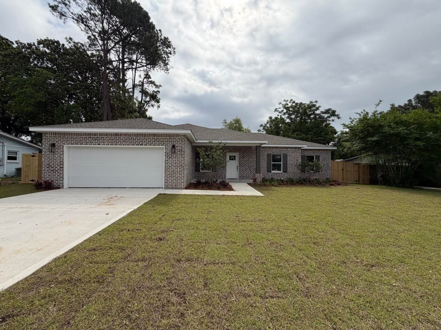 Conveniently located near both bases, this beautiful brand new 4 bedroom 2 bathroom home is truly move in ready. With everything brand new, homeowners can enjoy peace of mind knowing they will not have to worry about major repairs, costly maintenance, or high insurance expenses.

Inside, you will find durable and stylish LVP flooring throughout, with tile in the bathrooms for added functionality. The open concept layout is perfect for both everyday living and entertaining, featuring a spacious breakfast bar that flows seamlessly into the living area and out to a covered lanai, ideal for relaxing or hosting guests. Step outside to a beautifully landscaped yard designed for both curb appeal and convenience, complete with a well pump, irrigation system, and a 6 foot privacy fence for added comfort and ease of maintenance.

Enjoy ample storage with a two car garage and an oversized pantry. Schedule your showing today!