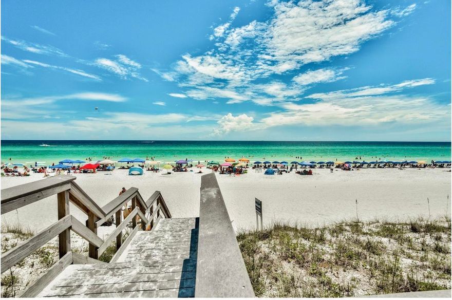 VIEWS VIEWS VIEWS!!!....Become our newest OWNER..in this amazing 1 bedroom condo. With10th floor views of the GULF OF AMERICA AND SUGAR WHITE SANDS WE ARE FAMOUS FOR!!! Let the sand sqeek between your toes when enjoying with loved ones!! PRIVATE BALCONY for AWESOME SUNSETS!!!  Seascape offers access to the worlds most beautiful beaches, entertainment, restaurants, world class golf, tennis, and more. SEE PICTURES...WHAT YOUR MISSING....AND WHAT YOU GAIN...No more calling for reservations..just come!! Buyer Verify All..Two associations 629.39 a month both