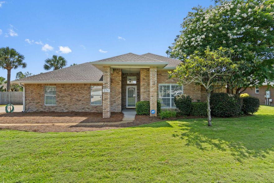 Updated Brick Pool Home in Highly Sought-After Bayside Neighborhood in Miramar Beach -

Welcome to your Florida oasis! This beautifully updated 3-bedroom, 2-bath brick home is nestled on an oversized lot in the coveted Bayside community, just one mile from the sugar-white sands of the Emerald Coast and within walking distance to Silver Sands Premium Outlets, restaurants, and entertainment.

Step inside to discover thoughtful upgrades throughout--new granite countertops and stainless steel appliances (2020) in the kitchen, custom closets, and Pergomax laminate flooring throughout with tile floors in the bathrooms. The home features two spacious primary suites, including a newly renovated ensuite with tile shower & tub combo and vanity, and solid core bedroom doors for added privacy and quiet.

Outdoors, enjoy your private retreat with a large privacy-fenced backyard with gate, a heated swimming pool and spa with brand-new gunite, tile, lighting, and skimmer system (2024), plus a new pool pump, heater, and chlorinator (2022). A heated and cooled Florida room adds versatile living space, perfect for year-round enjoyment, home office, or additional bedroom. Entertain with ease at the open-air BBQ pit, surrounded by banana plants & an Orange tree, and updated landscaping.

Additional highlights include: Roof replaced in 2020, Water heater replaced in 2023, Recessed lighting and modern fixtures, Fresh interior paint (2022), Two-car attached garage with extended concrete drive and parking pad, ADT security system, freshly painted pool deck, and many more!

Community amenities include a bay-front dock, pool, tennis court, park, and pavilion. Nearby Legion Park offers a public boat launch, playground, pickleball courts, picnic pavilions, and more.

Conveys As-Is with a home warranty through Old Republic (with acceptable offer). Don't miss your chance to own this move-in-ready gem in one of the area's most desirable neighborhoods!