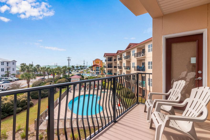 In the ''Heart of it All'' and so close to the Beach!! Yes, this well-kept, nicely equipped condo is literally across the street with deeded Beach Access plus
views of the Emerald Green Waters of the Gulf. Click on the photos and drone work to discover the great flow this unit has throughout with the nice sized balcony overlooking the pool & spa, a prime location that provides easy access to enjoy within minutes the area's finest dining, shopping and entertainment
Come live the Florida Lifestyle or enjoy having it as a prime rental opportunity as it is in the right place at the right price! So...come see it today, make it yours
& love it forever!
