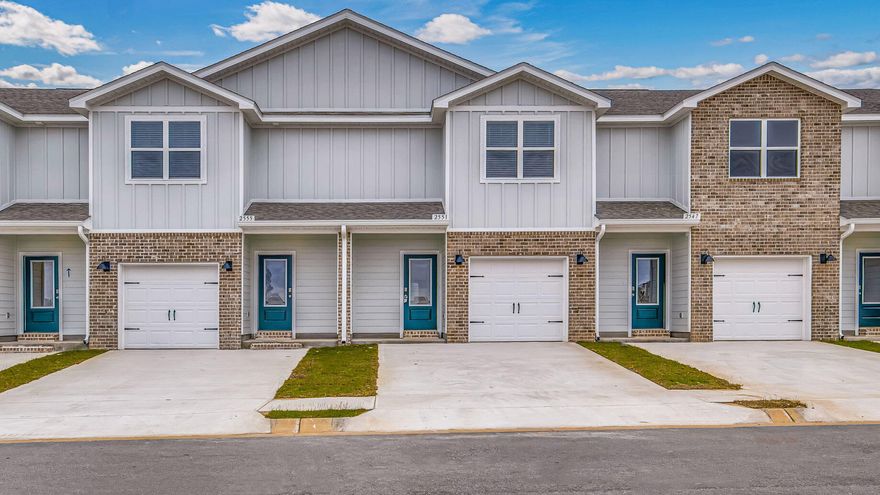 Welcome to your dream coastal retreat! Nestled in an ideal location across from the Gulf Breeze Zoo, Soundview Point Villas is only a short drive from the pristine beaches of Pensacola and Navarre. This New Townhome community will feature a gorgeous community pool, cabana, playground, and have streetlights. 

The Palm End Unit is a 2-story townhome that boasts 3 bedrooms, 2.5 baths with an open design that is perfect for entertaining. The kitchen is presented with an extra window, quartz countertops, a large island bar, pantry and all stainless-steel appliances offering style and functionality. Bedroom 1 is located on the second floor with a spacious walk-in closet and a beautiful adjoining bath. Interior features also include EVP flooring with frieze carpet in the bedrooms. ALL LISTING pictures, colors, features, and size may vary. Square footages are approximate.