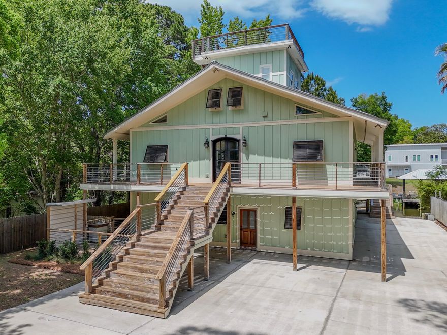 One-of-a-kind waterfront retreat in the highly desirable area of Point Washington
offering 3,860 square feet of flexible coastal living. This 5-bedroom, 5-bath home is thoughtfully designed across multiple levels, creating the perfect setup for a primary residence, multi-generational living arrangement, or vacation rental investment. The
lower level features two separate spaces including a private 2-bedroom, 2-bath in-law suite with a full kitchen and dining area, along with a separate game room, kitchenette, full bath and access to the pool and rear deck. The middle level offers an additional 2-bedroom, 2-bath suite with office space, living area, and full kitchen finished out with brand new high end stainless appliances, while the top level lookout loft provides elevated views and added flex space full of character. The lookout loft also features an outdoor wet bar perfect for entertaining guests. Outside, enjoy an in-ground pool,
private dock, 2-car garage, private boat launch, and multiple outdoor living spaces in both the front and rear of the home designed to maximize the peaceful waterfront setting. Surrounded by mature trees and located just minutes from 30A beaches, dining, shopping, and outdoor recreation, this distinctive coastal property offers privacy, versatility, and endless potential. Call and schedule your private showing today.