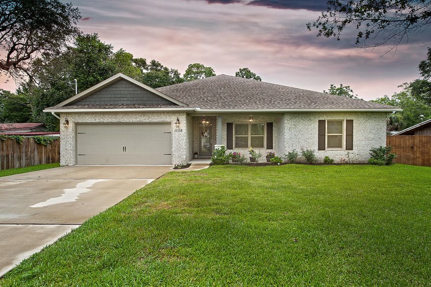 Great location...close to shopping, restaurants, and military bases!! Quiet neighborhood with no HOA fees. As you walk in the home, there is tile throughout with carpet in the bedrooms. Granite countertops in the kitchen with beautiful cabinets. The kitchen also has a huge island and stainless steal appliances. The oversized master bedroom has USB outlets. The master bathroom walk-in shower is beautifully tiled and large. Master bath also has a soaking tub and double vanity sinks. Enjoy the large fully fenced backyard and covered back porch. With gates on both sides of the home, one side is a double gate. The front porch is also covered with plenty of room to relax. The garage has built in shelving with a large toolbox that will be staying.