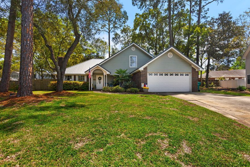 Beautifully renovated 5-bedroom home in the Brittany Woods subdivision! Sitting on an elevated, 1/3 acre non-HOA lot in the heart of Fort Walton Beach, this property is perfectly positioned just minutes from sugar-white beaches, shopping, and Eglin AFB, Hurlburt Field, and Duke Field. This home has been transformed with high-value upgrades, including a completely replaced electrical system and new carpet upstairs. Brand-new AC and outside mini-split system, while the interior shines with a newly renovated bathroom featuring a stylish new vanity and updated ceiling fans. With a durable newer metal roof, kitchen appliances, and a versatile floor plan this spacious gem offers unparalleled flexibility and peace of mind in a prime location. Tour Today!