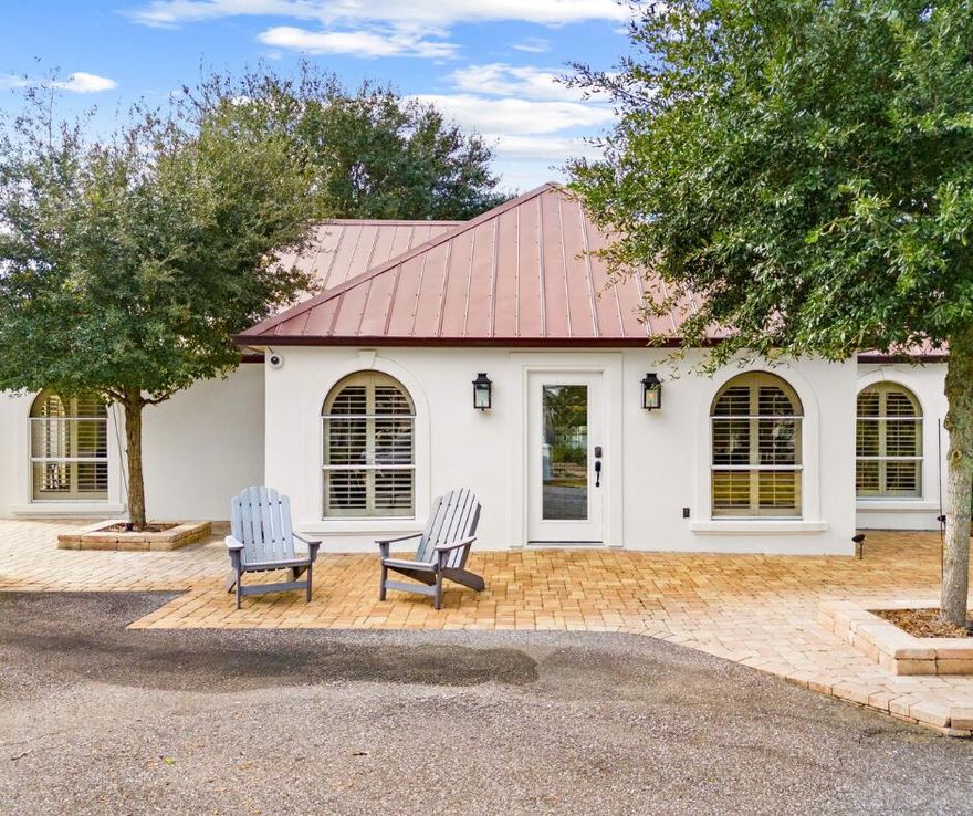 Open your business in this stand alone building directly on 30A! This renovated office currently has 6 private offices, a living room, bathroom, copy area, and kitchenette. Shiplap wood walls, picture windows between offices for ample natural light, tile floors, skylights, back deck, too many features to name! The possibilities are endless! Coffee shop, Insurance Company, Real Estate, Property Management, Attorney's office, Gift Shop, and so many more options! The parking lot has room for 5-6 cars. Bring your business to life along the Panhandle's most prominent and prestigious roads!