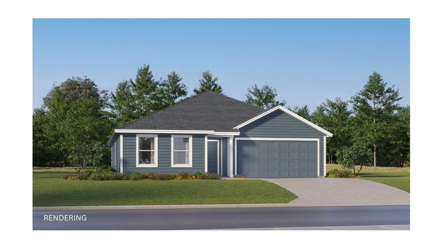 This beautifully designed DiMaggio plan single-story home offers a convenient, low-maintenance layout perfect for modern living. Three comfortable bedrooms are thoughtfully tucked near the front of the home, providing privacy and quiet. The hallway opens into a spacious, flexible open-concept living area where the kitchen, dining room, and family room flow together seamlessly--ideal for entertaining or everyday relaxation.Tucked into a private rear corner is the luxurious owner's suite, complete with a full spa-inspired bathroom and a generous walk-in closet for ultimate comfort.

Located just minutes from I-10 and the rapidly growing 331 corridor in DeFuniak Springs, this home combines peaceful living with quick, easy access to shopping, dining, and regional travel.