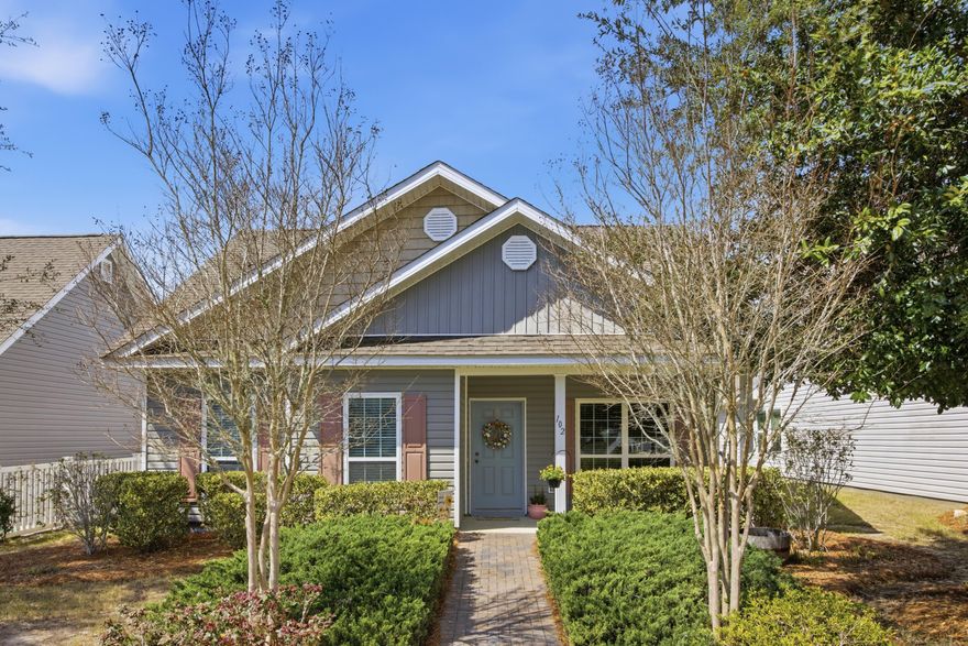 Enjoy COASTAL LIVING in this beautiful 3 BR, 2 BA home in HAMMOCK BAY, just North of the white sandy beaches of SOUTH WALTON. The home features a SPACIOUS living area, an inviting kitchen with FRESHLY PAINTED CABINETS and GRANITE COUNTERTOPS, and a versatile dining room that could also serve as a den. NEW CARPET adds comfort throughout. The dining area opens to a HUGE COVERED LANAI, perfect for enjoying Florida's outdoor lifestyle. Walk to the community amenities while still enjoying a PRIVATE, SERENE setting. HOA includes DIRECTV and WHITE-GLOVE LAWN CARE. Hammock Bay offers RESORT-STYLE POOLS, FITNESS CENTER, TENNIS, PICKLEBALL, BAY ACCESS, and more.