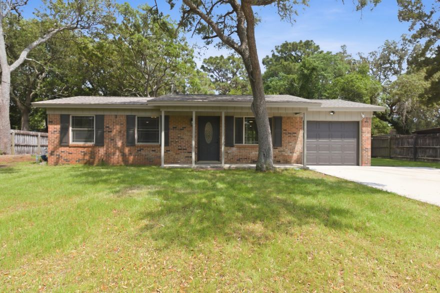 Welcome to your new home! This beautifully remodeled brick home is located right in the heart of Shalimar. NO HOA. 6 miles from Eglin AFB and 9 miles from Hurlburt Field. The nearest beach is only 5 miles away! NEW ROOF 2026 - New LVP flooring throughout - NEW AC - New light fixtures - Hall bath remodel -NEW COPPER WIRING THROUGHOUT - New deck - New fireplace - NEW oversized driveway - New appliances - NEW GRANITE - Lawn system updated and replaced (on well with timer)- New hot water heater - Insurance dreams! Don't miss out - schedule a showing TODAY