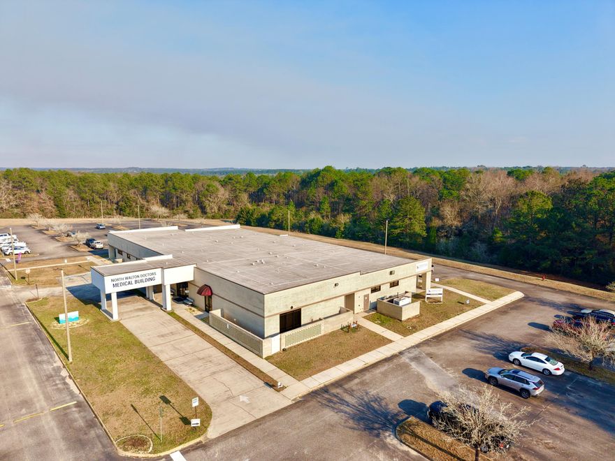 Two move-in ready suites available located in a +/-16,000 SF Multi-Tenant Medical Office Building (MOB) located adjacent to the only hospital serving North Walton County and surrounding areas. The building, recently upgraded, is strategically positioned near I-10 in the rapidly growing Defuniak Springs area, making it a prime location for healthcare services.