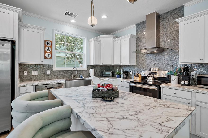 NO HOA fees and two beach accesses. San Juan Avenue has its own care free beach access directly across 30A. This home has a large lot with the opportunity to add a carriage home in the back. Spacious rooms, turn key, totally furnished with easy access to all the amenities of Seagrove AND Seaside communities. Easily bike to Grayton Beach as well. This sweet cottage offers the beauty of being between the two largest Coastal Dunes Lakes on 30A. You can walk or take a pleasant bike ride to both. This beach cottage is set back just enough down the street from 30A to appreciate quiet surroundings without interruption from the hustle and bustle during tourist season. Perfect all the way around for a private residence, vacationing families or a romantic getaway.