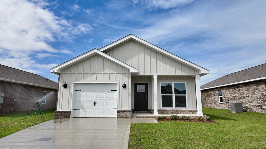 Welcome to Blackwater Reserve! A brand-new community featuring a beautiful community pool, Lazy River and Pickle Ball. The charming Julia floorplan is a contemporary 1 story cottage style homes with 1 car garage. Popular 3 bedrooms, 2 baths, a flex space, and a highly desirable, relaxed open floorplan. The 'Smart Home Connect' System offers various convenient Smart Home devices you will love. The well-designed open kitchen includes stainless steel appliances, a smooth-top range, built-in microwave, gorgeous quartz countertops, quiet dishwasher, pantry, island bar, eye-catching wood-look flooring, and plush carpet in the bedrooms. No wasted space in this highly desirable floorplan. Fabric Hurricane door and window protection is also included. ALL LISTING pictures, colors, features, and size may vary. Square footages are approximate.