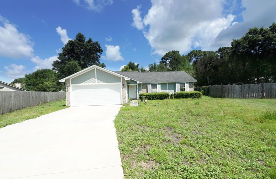 LOCATION LOCATION!  Beautiful Bluewater Bay neighborhood at the foot of the Mid-Bay Bridge. 5 minutes to DESTIN! Enjoy the quaintness of Niceville with easy access to the Beaches, Restaurants and Activities of Destin. This well maintained home provides a neutral canvas for your decorating ideas.  Three Bedroom and 2 Full Baths on a large pie-shaped lot allows room for a pool, pergola and/ or fire pit. Inside you'll find a spacious Living Room with Fireplace. Kitchen is well laid out with a bright  Eat-In Dining Area. Double Vanities in Master Bath. 2 Car Garage. Brand New Concrete Driveway. New Hardy type siding on home. Roof 2016.  Plan to see it today! Buyer to verify all pertinent info.