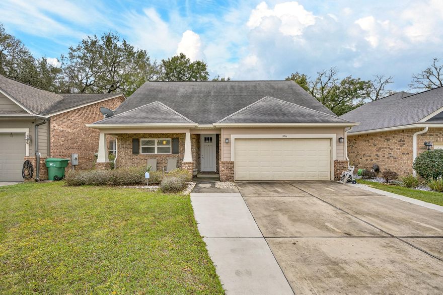 Comfort, Style & Space in One Perfect Package
 If you've been waiting for the right home in Niceville, this is the one that checks every box. Ideally located just minutes from Eglin AFB, this beautifully maintained home immediately draws you in with its inviting curb appeal and classic Florida charm. The oversized front porch, framed by craftsman-style columns, practically calls for morning coffee, evening conversations, and relaxing weekends. Step inside and you're welcomed by a spacious breezeway--perfect for kicking off your shoes and transitioning into the peaceful, comfortable atmosphere that makes this home truly special. The open-concept layout is designed for the way you live today. Two generous living areas are seamlessly connected