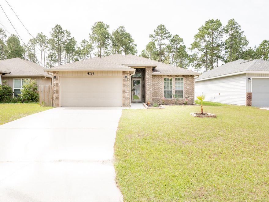 Welcome home to this beautifully updated 3 bed, 2 bath home centrally located in Navarre! Pride in ownership truly shows with luxury finishes and updates throughout.

Home sits on a generous quarter acre lot with fire pit and pergola for outdoor dining - lawn furniture and 12'x16' shed for use during tenancy! Backyard is fully privacy fenced with producing blueberries and banana plants.  Open floor plan, wood look tile throughout - you must see this home before it is gone! Washer/Dryer will stay with home for tenants convenience, unwarranted. ABSOLUTELY No Smoking/No Pets/NO Exceptions