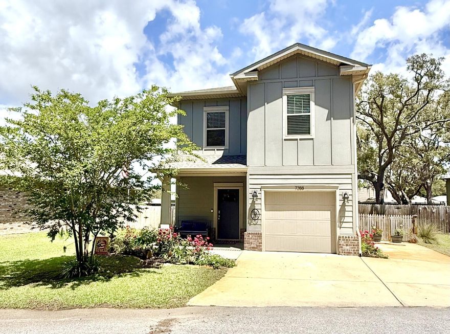 $10,000 toward buyer closing costs! Welcome to the home that checks all the boxes; then adds a few charming extras just for fun! This meticulously maintained two-story beauty offers 1,962 sq ft of thoughtfully designed living space, perfectly situated on a generous .35-acre lot. With 3 bedrooms & 2.5 baths, it's the ideal blend of comfort, style, & everyday functionality; all conveniently located near schools, shopping, & restaurants. The main level is made for living & gathering, with the kitchen, dining, & living areas flowing seamlessly together. The kitchen shines with granite countertops, a stylish backsplash, soft-close cabinets & drawers (because no one enjoys a slammed cabinet), & a center island with breakfast bar. Architectural touches like transom doorways, crown moulding, &  trey ceilings add character & charm throughout: little details that make a big impression. Upstairs, all three bedrooms & the laundry room are thoughtfully tucked away for privacy & convenience. The primary suite offers peaceful pond views, giving you a serene start & finish to each day. Step outside to your covered patio--perfect for grilling, relaxing, or simply enjoying your spacious backyard. Need extra storage? The yard building has you covered. Plus, with easy access to the HOA common area, you'll enjoy added space to stretch out & explore. Stylish, spacious, & lovingly cared for, this home is ready to make its next chapter just as special as the last.