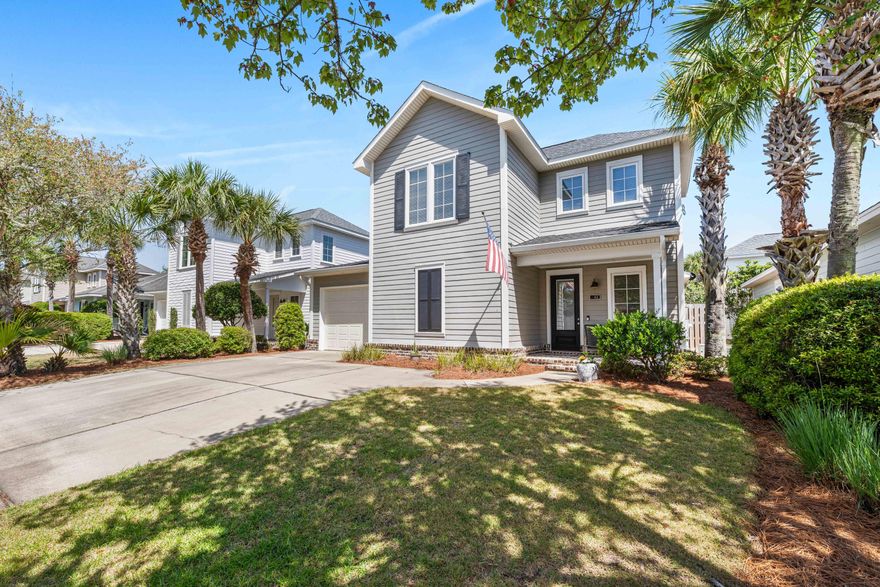 This beautiful home is move in ready and waiting for you. The south facing location boasts lots of light, with an open floor plan and primary bedroom on the first level. Custom built in shelving can be found in the primary closet.
The second level has a large bedroom and loft area, offering options for an office or additional bedroom. Immaculately maintained, freshly painted interior and exterior, along with a new roof in 2024. 
The back yard is fully fenced with a screened in patio, offering a private setting for entertaining. This family friendly  neighborhood offers a pool, playground & fitness center, along with a dog park. Lawn maintenance is covered in the monthly HOA dues. Church Street Village is centrally located with quick access to the beach, Grand Boulevard and numerous schools