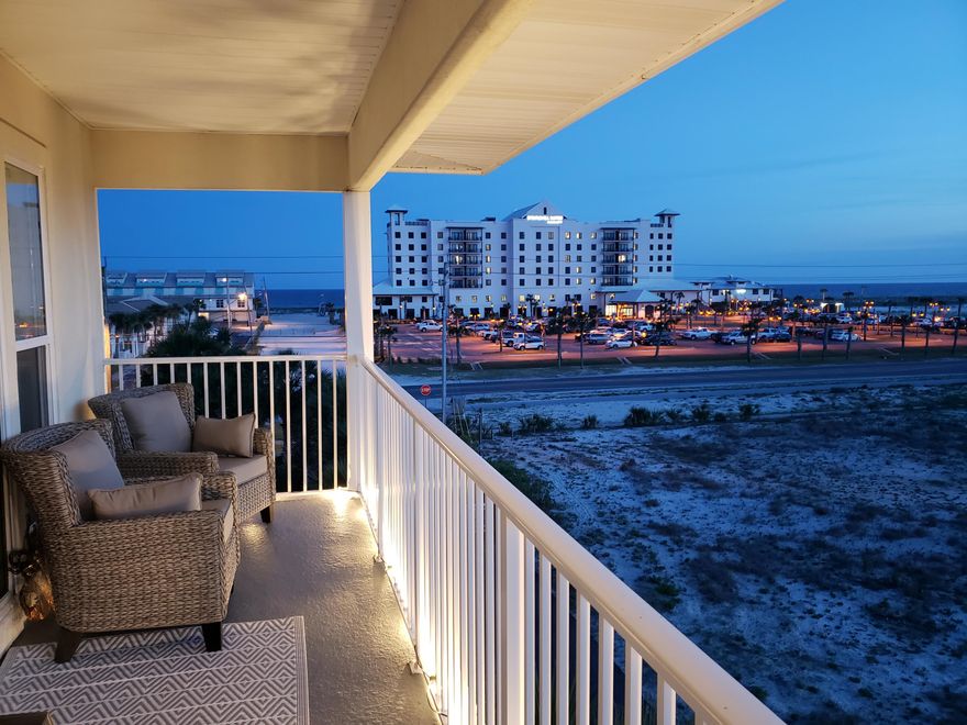 Enjoy the gorgeous views of both the Gulf and the Sound from this top floor corner unit! This third-floor condo is a 3 bedroom, 2-bathroom unit with a proven rental history. The balcony offers a breathtaking view of a boardwalk leading to the white sand and emerald coast waters, the gorgeous dunes and the sound! The community pool is next to this building making it convenient for owners and guests! This condo is spacious with plenty of cabinetry, an open kitchen with dinning for entertaining your guests, and a cozy living area. 

All of the bedrooms offer comfort along with privacy, including a balcony view from the primary suite that comes with breathtaking sunrise and sunset views.

Whether you like bike-riding, relaxing, boating, or fishing- Navarre Beach has it all! Don't miss out on this amazing opportunity.  Condo is turnkey, fully furnished, everything you see conveys. Seller is willing to transfer future rentals.