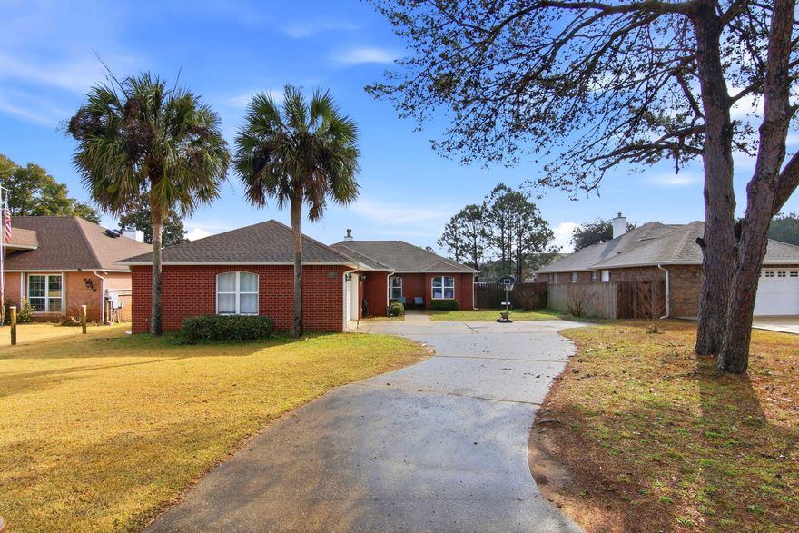 PRICE IMPROVEMENT on WATER VIEWS in Navarre--this is the opportunity buyers wait for. And Seller is willing to help with closing costs! Holley by the Sea with NO HOA!
 Welcome to 2708 Creeks Edge in Navarre, Florida--now offered at an improved price and delivering the kind of peaceful water views buyers are searching for.

Step inside to a bright, open-concept layout filled with natural light and designed for both everyday living and easy entertaining. Large windows frame the serene backyard water setting, creating a calming backdrop you'll enjoy from multiple living spaces.

The kitchen offers ample cabinetry and counter space, flowing seamlessly into a dedicated dining area and spacious living room, perfect for gathering with family and friends. The split-bedroom floor plan provides privacy, while the primary suite is a true retreat featuring water views, an ensuite bath, and a walk-in closet.

Enjoy year-round Florida living in the Florida Room, ideal for relaxing mornings or evening unwinding, all overlooking the beautifully landscaped yard and tranquil water beyond.

 NO HOA
 Updated and move-in ready
 Indoor laundry room
 Established, desirable Navarre neighborhood

Located just minutes from Navarre Beach and convenient to Hurlburt Field, as well as shopping and dining--this home offers the perfect balance of lifestyle and location.

Life is Short. Buy the Beach.