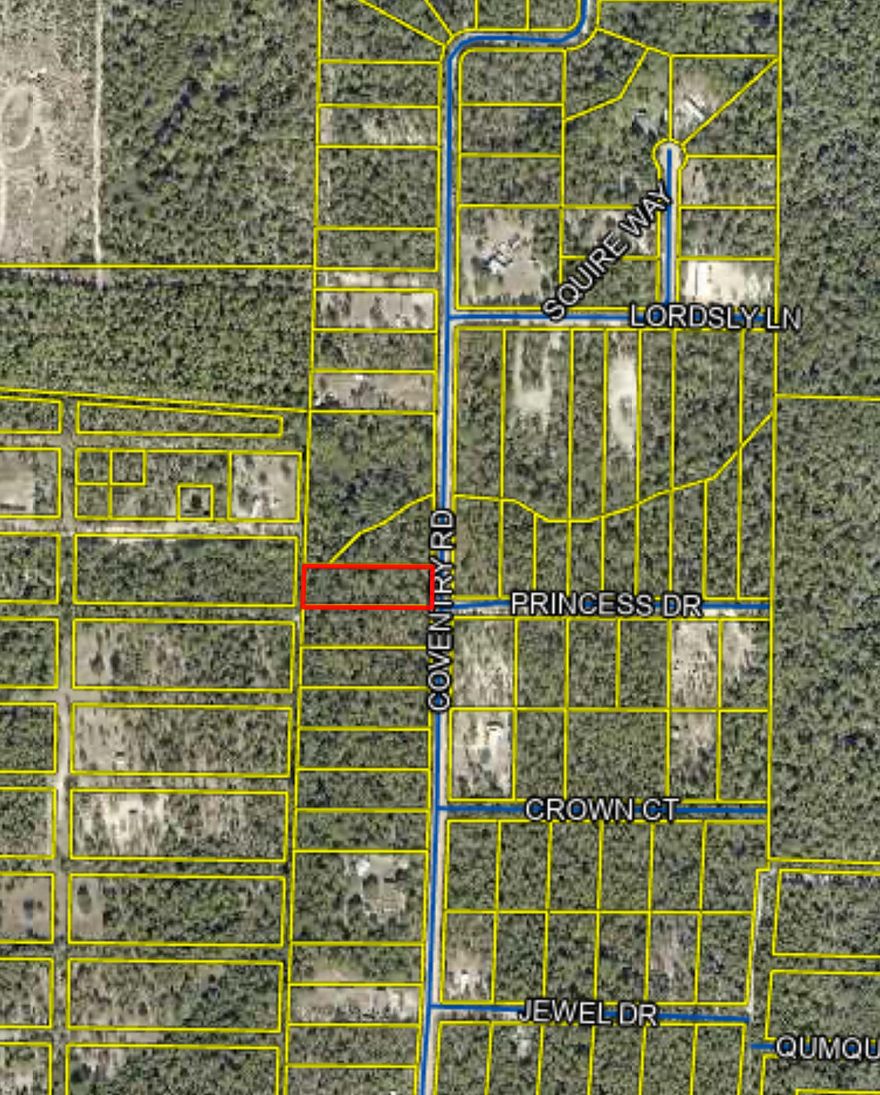 Great location, wooded lots to clear to your privacy needs. Close to Eglin and Duke field. 
40 Minutes to Beaches.