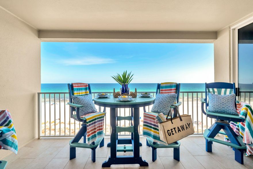 Discover the pinnacle of luxury at Island Princess, one of Okaloosa Island's premier Gulf front resorts! This premium 2-bedroom, 2-bath unit features deeded covered parking, in-unit laundry, and a spacious floor plan, making it perfect as a primary residence, second home, or investment property. Enjoy unobstructed Gulf views from the living room and master bedroom, offering a unique vantage point to spot dolphins and other mesmerizing marine life right from the comfort of your own penthouse.  Fully furnished with new stainless appliances,  new bar height dining room table and chairs, new bedroom furniture, and 2025 HVAC.  Rental ready offering exceptional amenities, including a Gulf-front swimming pool with a hot tub, free beach service until November, and nearly 500' of pristine beach.