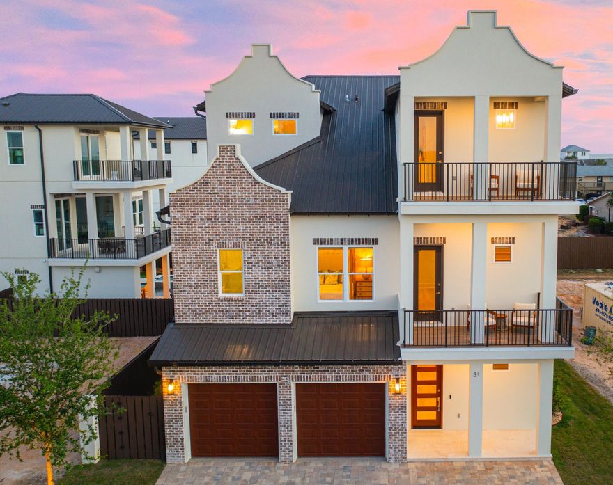 Experience elevated modern living in this brand new 3 story luxury residence thoughtfully designed with exceptional craftsmanship, high end finishes, and every amenity for comfort and entertaining. This home is fully furnished. 7 spacious bedrooms and 7 bathrooms. This stunning new construction home offers an expansive open concept layout filled with natural light soaring ceilings and seamless indoor-outdoor living. At the heart of the home is a chef's kitchen equipped with premium viking appliances, beautiful cabinetry and over sized island with quartz countertops. Perfect for entertaining on a grand scale. The primary suite is elegant with spa inspired bathroom, each additional bedroom offers an en-suite bathroom creating comfort and privacy for families and guest. Then step outside to your own resort-style backyard featuring huge pool and hot tub, spacious lounge areas, outdoor kitchen and fire pit designed for year round enjoyment. This home is just minutes from the beach, shopping and dining. This house is perfect for a family getaway or a GREAT rental investment!!