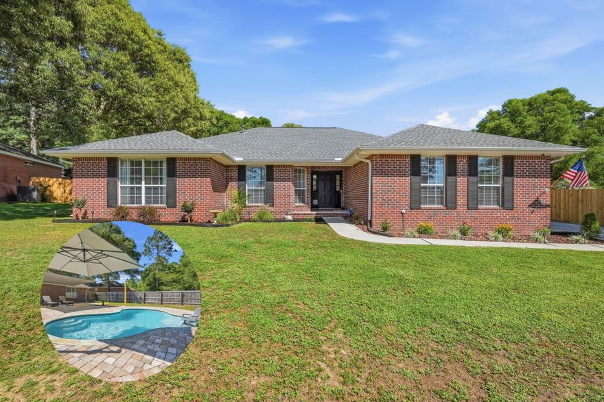 Beautifully updated and move-in ready with updates galore! This stunning home offers the perfect blend of comfort, style & outdoor living. Freshly painted with gorgeous laminate flooring throughout. The interior feels bright, clean & absolutely impeccable. The kitchen is functional & inviting, while the bathrooms feature new vanities for a modern, fresh touch. New blinds and ceiling fans have been installed throughout the home, adding both style and elegance.
Step outside to your private oasis, a sparkling, kidney shaped saltwater pool that's perfect for relaxing days and entertaining nights. The fenced backyard provides plenty of space for gatherings with friends & family, or simply enjoying the outdoors. Immaculate, spacious & thoughtfully updated. This is one you don't want to miss!
