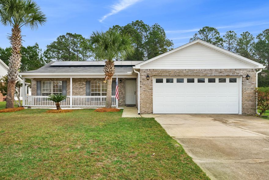 ASSUMABLE VA @ 2.75%! 
Hello Freeport! This home is conveniently located 1 mile north of the 331 bridge and Grady Brown Park featuring, boat launches, fishing, beach, playground/park and full-service restrooms!

This three bed/two bathroom home impresses with new floors, paint and updated landscaping featuring beautiful palms and well-manicured beds. The kitchen was updated in 2020 with custom cabinetry and large storage drawers. This home sits on a large lot with an oversized back Trex decking system overlooking the large yard featuring mature trees along the rear property line. The home has solar panels to reduce your electric bill significantly (average electric bill is under $40) and saving you thousands per year. 2020 Solar panels feature Tesla battery technology and will be paid off at closing!

Enjoy this location offering quick access to shopping, beach life and the Choctawhatchee Bay!

Information deemed reliable but not guaranteed. Buyer to verify all information.