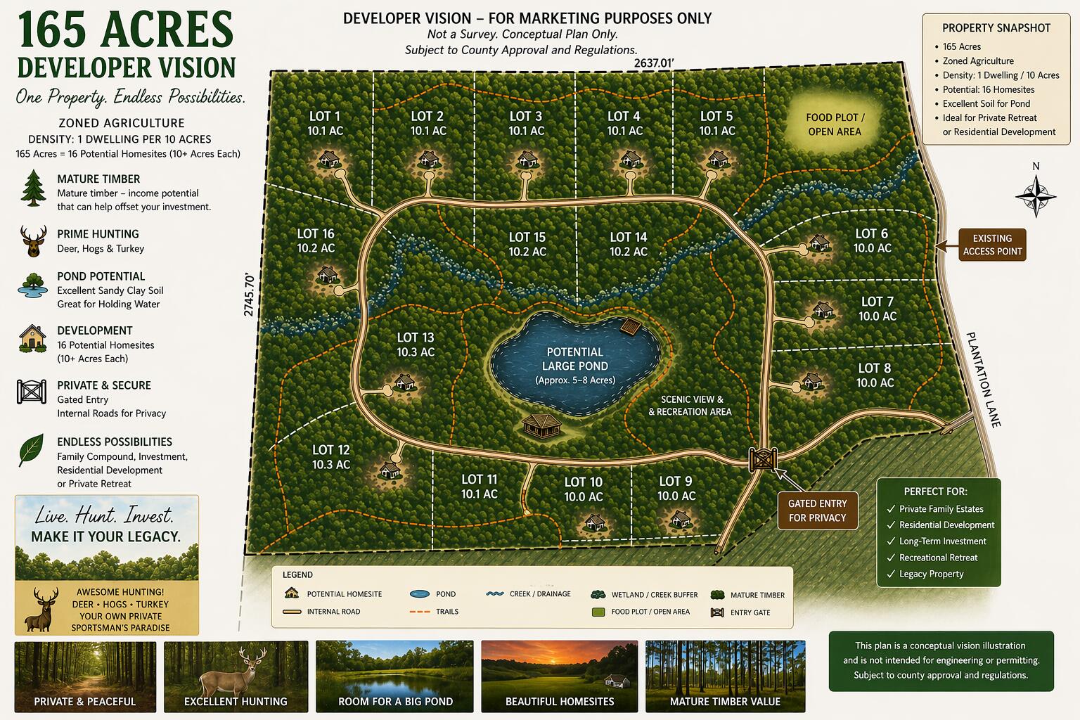 SHOAL RIVER PLANTATION UNREC - Land