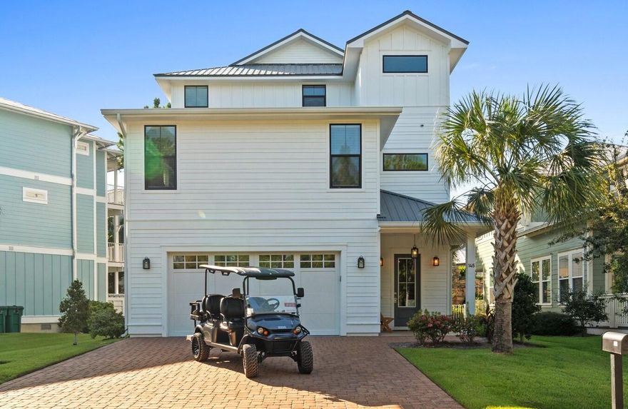 Behind the gates of Cypress Breeze Plantation sits this FULLY FURNISHED one of a kind 5 BR 4.5 BA w/ large game room beach home! This home boasts hardwood flooring, 3 decks, 2 car garage, and exquisite details throughout!  Sitting on a magnificent one of a kind  incredible 3 tier luxury 'vegas-style' pool with your own direct entrance from the backyard!!  Only a short walk to the sugar white sand and crystal clear emerald waters of 30A!  Enjoy a walking path allowing easy access to 30A and all the local favorites, including Shunk Gulley Oyster Bar and the colorful community, Gulf Place, where you can eat shop & play.  Being sold fully furnished including a 6 SEATER GOLF CART, allowing you to capture rental income immediately!!Don't miss out on this incredible opportunity!
