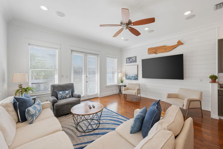 Destiny By The Sea - an exclusive gulf front gated community with an expanse of private beach. Once inside this private enclave you'll find one of Destiny's best beach vacation homes offering 5 luxurious and well-designed bedrooms w/ensuite baths, spacious 2nd floor living areas, 2 south facing balconies, open kitchen, ample parking, plenty of storage space, elevator, and much more. AND all within a short stroll to the private beach and pool. This magnificent home sleeps 14 comfortably and is spacious enough to accommodate all those cherished family beach vacations.