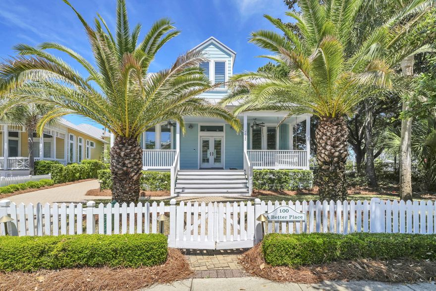 Thoughtful design, & quality craftsmanship describe this fully furnished coastal-chic  Beach House with a detached guest house offering endless rental possibilities or extra private space for family and friends! Carillon Beach is an exclusive premier gated community in Florida's Panhandle known for private glistening sugar-white sandy beaches, and emerald Gulf waters. It is often referred to as a walkable New-Urbanism style. If you enjoy a family friendly community that offers charming architecture, uncrowded beaches, restaurants, shops via very accessible pedestrian pathways, this is the place! This popular design style offers 4 bedrooms and 4 baths that can accommodate up to 12 guests for short term rentals. The interior blends a relaxed beachy vibe, white walls, and natural textures.. This is a perfect lifestyle for those choosing a second vacation home, permanent home, or a premier investment opportunity! The backyard would be a great space to add a pool should you choose to do short-term rental or for your own enjoyment. 

Main house has a 1st floor guest bedroom with a full bath. Large master bedroom upstairs has a spacious ensuite. There is a second bedroom, another full bath, and a cozy built in bunk bed area. This fully furnished main home, and guest house, with a garage, boast updated hardwoods with warm neutral tones that highlight the woods natural beauty.  Well-appointed kitchen with an elegant island seats 4, and is equipped with Sub Zero refrigerator and Viking range.  Fireplace and range are natural gas.  The hooded grill on the expansive back porch with Trex flooring is propane.  AC in main home is approximately 7 months old, and guest house is approximately 3 years old. Water Heater in guest house is approximately 1.5 years old.

Carillon Beach located on the West End of Panama City Beach has a fully equipped fitness center, multiple community pools, tennis and pickleball courts, basketball court, walking trails, biking paths, a children's playground, hot tubs, multiple pavilions and gazebos and a beach shuttle. Community pool and tennis courts are just steps away from this home, see Map under documents. Camp Helen State Park is nearby. Lake Powell, Florida's largest coastal dune lake, is immediately adjacent to the Carillon Beach community.  Market Street offers a unique dining and shopping experience as well. Golfers there are plenty of resources nearby for you to get your game on. 

This home is the perfect retreat for personal use with family and friends. However, as a vacation rental, it is elevated and elegant. It is the ultimate opportunity to experience a sanctuary where unparalleled serenity meets unmatched comfort. It is the pinnacle of tranquility -an experience truly in a class of its own. If you will, an incomparable escape.  So, grab this once in a lifetime opportunity to enjoy and embrace a fantastic lifestyle in Florida's Panhandle at Carillon Beach;a serene and uncrowded shore with 3,900 linear feet of white powdery sand and glistening emerald waters just waiting for you to tickle your toes!