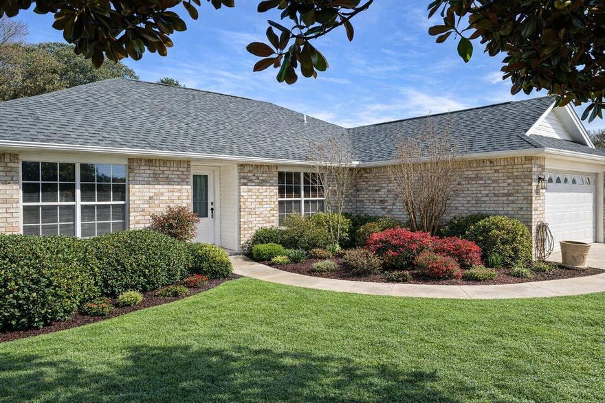 Experience the Navarre coastal lifestyle in this beautifully maintained all-brick home located in the quiet Sandy Beach Estates. The chef-inspired kitchen features Corian countertops, a convenient coffee bar, and a built-in wine fridge--ideal for entertaining. The backyard offers space for a future pool, creating your own private retreat in the heart of Navarre. Enjoy peaceful sunsets from the community pier overlooking the Santa Rosa Sound, or spend your days just minutes from the turquoise waters and sugar-white sands of Navarre Beach.