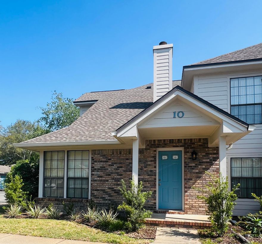 3/2 TOWNHOME in the coveted Crosswinds Landing community with a LOW INTEREST ASSUMABLE LOAN!!  NEW Hardi siding, soffit, chimney cap, gutters, back deck (Nov 2023); Roof in 2020;  3 bedrooms with 2 full baths PLUS Vaulted ceilings, TERMITE contract, FRONT DOOR PARKING SPOT, Minutes to beaches, military bases, hospital, dining, colleges, airport, fairgrounds, shopping, golf, night life, public docks, groceries.