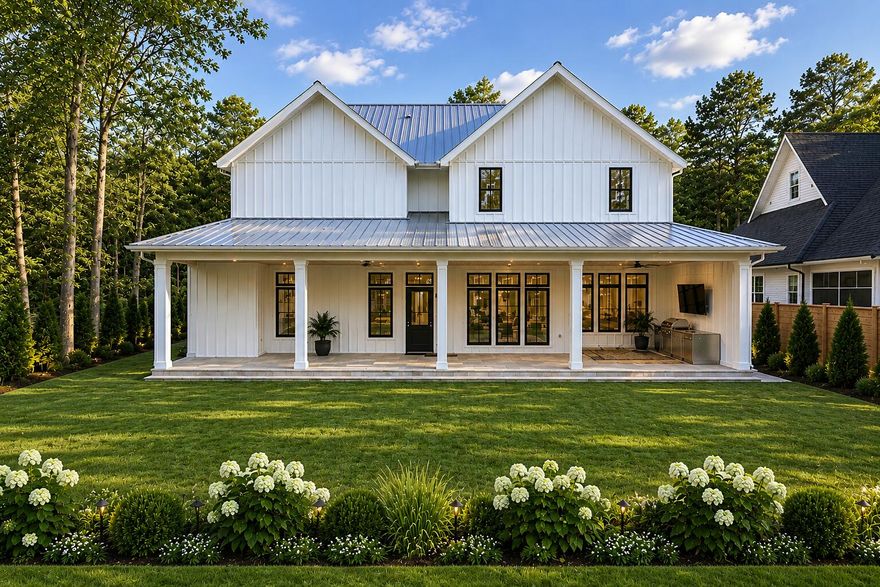 Welcome to 254 Eden Drive in Point Washington - a hidden gem where refined coastal living meets privacy, flexibility, and exceptional outdoor potential. Positioned on an oversized 0.28-acre homesite in a quiet, low-traffic enclave, this custom-built estate offers expansive luxury living minutes from Scenic Highway 30A, the bay, state parks, dining, shopping, and the sugar-white sand Gulf beaches - with no HOA and Flood Zone X designation, meaning no required flood insurance.
Less than half a mile from the public bay launch on Choctawhatchee Bay and moments from Eden Gardens State Park, the home is ideally positioned for those who value boating, biking, and nature while remaining close to Seaside, Grayton Beach, WaterColor, restaurants, and shopping.
Spanning approximately 5,300 square feet, the residence showcases coastal modern architecture paired with exceptional craftsmanship and high-performance construction. A steel beam structural design creates an expansive open-concept floor plan that flows between the kitchen, dining, and living spaces. Soaring 12-foot ceilings on the main level, 10-foot ceilings upstairs, custom mahogany double entry doors, and solid white oak flooring throughout the main home and carriage house establish warmth and sophistication.
The main living area centers around a beautiful 66-inch linear gas fireplace wrapped in floor-to-ceiling carved stone with designer lighting throughout. Full spray foam encapsulation, upgraded... soundproofing, three high-efficiency HVAC systems, tankless water heaters, fiber internet, whole-home data wiring, and smart-ready infrastructure provide comfort and efficiency.
The chef's kitchen features custom white oak and painted cabinetry, natural stone countertops, a substantial island, and a fully appointed butler's pantry with coffee bar and prep sink. Professional-grade Thermador appliances include a 48-inch gas range, double wall ovens, built-in refrigerator and freezer with paneling, dishwasher, pot filler, and filtered water faucet.
The primary suite offers vaulted white oak beam details, patio access, and a spa-inspired bath with a freestanding stone soaking tub, dual rain-head showers, dual vanities, heated bidet toilet seat, and an oversized custom walk-in closet.
Upstairs features a vaulted game loft, media-ready bonus room, guest suites with ensuite baths, and a dedicated fitness room structurally reinforced for equipment. Theater prewiring, integrated audio zones, and camera-ready wiring further enhance functionality.
A true standout is the fully independent carriage house complete with a private entrance, full Bosch kitchen, living area, laundry, and luxurious suite - ideal for multigenerational living, guests, private office use, or rental income.
Outdoor living is where the property truly distinguishes itself. The covered shell stone patio, outdoor kitchen, beverage refrigerator, outdoor shower, and gathering spaces flow into a fully fenced, pool-ready backyard with room for a custom pool and spa, putting green, garden, or gazebo.
An oversized truck-and-boat garage, additional single-car garage, circular drive, and ample storage complete the lifestyle experience -- making spontaneous bay days effortless.
This exceptional home offers timeless design, superior craftsmanship, and the ability to personalize select finishes and backyard design. Don't miss the opportunity to make this home your own. Photo renderings are for illustrative purposes; final design details and finishes may vary and should be confirmed with the builder.