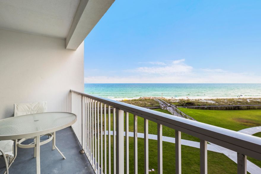 THIS IS THE DEAL YOU'VE WAITED FOR!
500lf of pristine, private beach at your doorstep! Shoreline Towers is a landmark community in the heart of Destin that offers an unparalleled coastal lifestyle.   This spacious 2-bedroom condo is your gateway to resort-style living. This resort boasts an impressive array of amenities designed for relaxation and recreation. Dive into the seasonally heated community pool, challenge friends to tennis or pickleball, or maintain your routine in the fitness center. Enjoy evenings at the BBQ/ picnic areas overlooking the serene community lake, or gather with friends and family in the spacious clubhouse. With 24/7 security in this gated community, peace of mind is always part of the experience.
Shoreline Towers isn't just a place to stay; it's a Destin tradition. With its established history and reputation, this complex has been a sought-after destination for years, known for its exceptional location and well-maintained grounds. The recent multi-million dollar renovations ensure it's fortified and beautified for years to come.
And the location? Simply perfect. Unit 1045 places you moments away from Destin's vibrant scene. Indulge in a diverse array of renowned restaurants, lively nightlife, and fantastic shopping - all within easy reach. Whether you're seeking a delicious seafood dinner, evening entertainment, or a day of retail therapy, the convenience is unmatched.