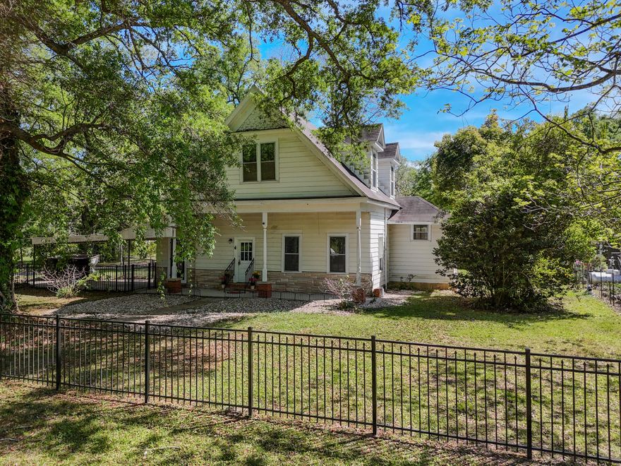 Classic 1910 2 story charming 3/2 house on a generous shaded corner lot with a large fenced-in yard, perfect for outdoor activities with the family, or just enjoying the peace and quiet. Home features a brand-new tankless water heater, new HVAC, new mini-split units upstairs. Has new gas lines under house, and the roof is less than 10 years old. Portion of the house has tongue and groove walls, other are paneling. French doors and all the charm are still in place. Home welcomes you with custom fence, covering trees and large covered porch great for afternoon relaxing. Attached carport, lots of flowering shrubs to enjoy plus Elliott pecan trees. 1 block over from town playground and park, located near beautiful Lake Jackson and Florala HS as well as Elementary school. Home is full of charm!