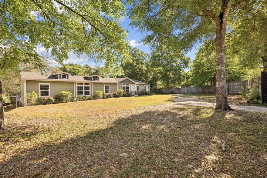 Welcome to your private waterfront escape in the heart of Freeport. Situated on two oversized lots with approximately 210 feet of creek frontage and direct access to Choctawhatchee Bay, this 2020-built home offers the perfect blend of space, comfort, and outdoor lifestyle.

Inside, you'll find over 2,200 square feet of thoughtfully designed living space featuring 4 bedrooms and 2 full bathrooms. The open layout includes both a formal living room and a spacious great room complete with a fireplace and built-in entertainment center--ideal for hosting family and friends. The kitchen is a standout, featuring granite countertops, stainless steel appliances, a farmhouse sink, kitchen island, and a barn-door pantry for added character and functionality. The primary suite offers a relaxing retreat with a garden tub, separate shower, and walk-in closet, while the additional bedrooms provide flexibility for guests, family, or a home office.

Step outside and experience what truly sets this property apart. Enjoy peaceful waterfront living with your own private dock, partial seawall, and serene creek views leading out to the bay--perfect for boating, fishing, and soaking in the natural beauty. The property also includes a storage building, 50-amp RV hookup, and privacy fencing along the front and sides for added convenience and seclusion.

Whether you're looking for a full-time residence, second home, or investment opportunity, this property delivers unmatched value and lifestyle. Don't miss this rare opportunity to own a true waterfront retreat in one of Freeport's most peaceful settings.