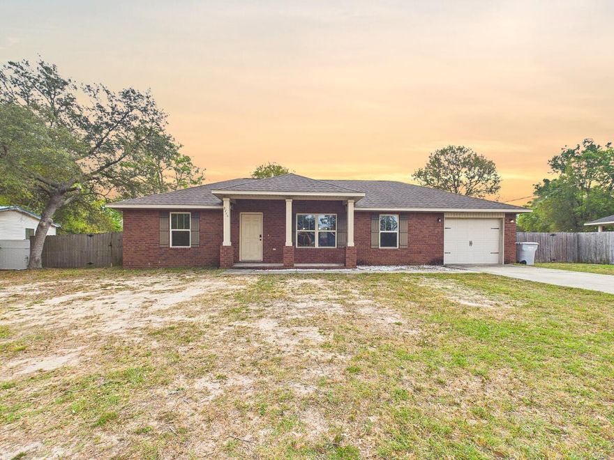 Welcome to 2776 Penn Street in Navarre, Florida. This well-maintained brick home offers approximately 1,200 square feet of comfortable living space with 3 bedrooms and 2 bathrooms. The split floorplan provides added privacy, with a primary suite that includes its own en suite bath.
The home also features a 1-car garage and a spacious fenced backyard, offering plenty of room for outdoor enjoyment, entertaining, or pets. Conveniently located with easy access to local shopping, dining, and the beautiful beaches of the Emerald Coast, this property is a great opportunity for those looking for comfort and functionality in a desirable area.