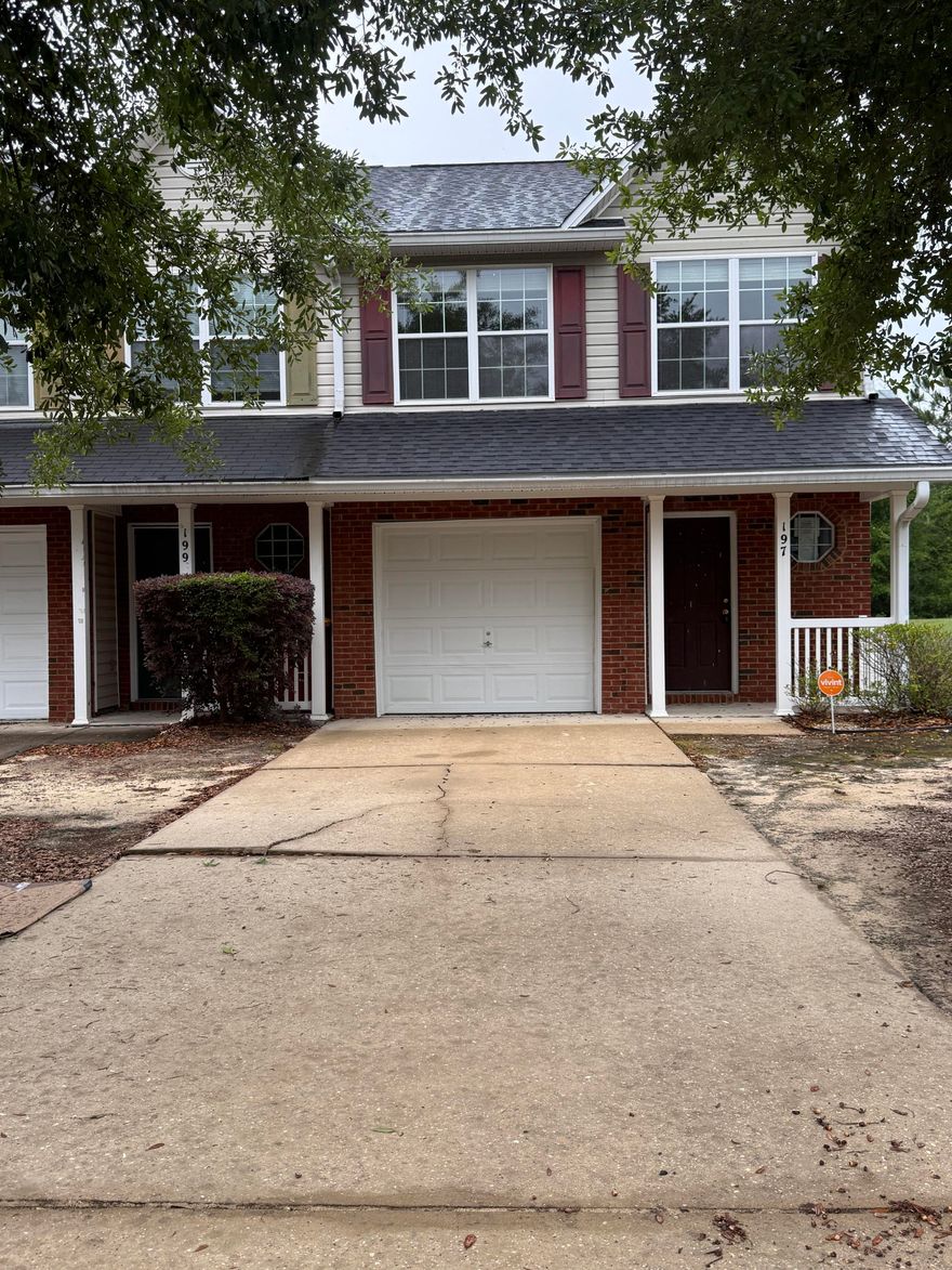 Real Estate Owned. Welcome to this affordable end unit townhome located in the desirable Rolling Pines subdivision. This spacious 3 bedroom, 2.5 bath floor plan offers comfortable living with all bedrooms conveniently located upstairs. The home features a 1 car garage for parking or extra storage, washer and dryer connections, and a private back patio perfect for relaxing outdoors.
Conveniently situated on the south side of I-10, this centrally located townhome provides an easy commute to Eglin Air Force Base and Duke Field, while also being close to schools, shopping, restaurants and everyday conveniences. Lawn maintenance is included through the HOA, making for easy, low maintenance living.