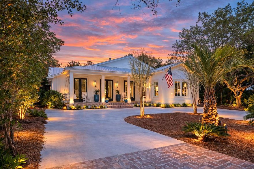 Welcome to 102 Camp Creek Road S, where modern luxury meets coastal charm in the heart of Inlet Beach, FL. This single-story redesigned masterpiece spans 3,809 square feet, offering a harmonious blend of timeless design and high-end comforts, all just steps from the beautiful emerald beaches of 30A.

From the moment you step inside, you'll be captivated by the rich character of 120-year-old reclaimed wood floors that flow seamlessly throughout, extending to the inviting screened porch. The home features 5 generously sized bedrooms, including 2 lavish primary suites, and 4.5 impeccably designed bathrooms, ensuring space and privacy for everyone.  

Designed with entertaining in mind, the open-concept living areas are nothing short of spectacular. The gourmet kitchen is a chef's dream boasting 2 dishwashers, 2 refrigerators, a wine bar, and an extended pantry. Gather around one of the 3 fireplaces--1 woodburning, 1 gas, 1 electric--or retreat to the oversized media/rec room for a cozy movie night.

Step outside, and the allure continues. The heated pool and spa invite you to unwind, while the outdoor kitchen and retractable screened porch make hosting al fresco dinners effortless. Just across the street, you'll find available dock access to picturesque Camp Creek Lake, perfect for kayaking, paddle boarding, or simply soaking in serene lake views. Thoughtful touches like the circular driveway, outdoor shower, and large laundry/mudroom with its own exterior door add convenience to your everyday coastal lifestyle. 

Nestled within walking distance to the pristine beaches of 30A, this home is more than just a house--it's a sanctuary designed for relaxation, connection, unforgettable memories and it's the perfect primary home, vacation home or lucrative investment property with rental projections of $321K.  

Don't miss your chance to own this extraordinary retreat and experience the best of coastal living.