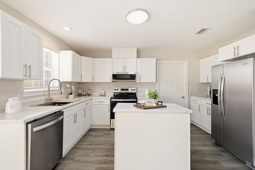 Aggressively Priced -- Fully Updated & Move-In Ready
2026 Roof • 2024 AC • 2026 Water Heater • 2026 Stainless-Steel Appliances • Newer Kitchen • New Floors • New Fans & Lights • Hurricane Shutters
This 100% move-in-ready 3BR / 2.5BA / 1,700 SF two-story home delivers every major upgrade buyers want -- all completed in 2026. Located at the end of a quiet cul-de-sac just minutes from Hurlburt Field, it offers privacy, convenience, and long-term peace of mind.
✨ Key Features
All major systems replaced in 2026 -- roof, HVAC, water heater, and appliances

New kitchen with updated cabinets and 2026 stainless-steel appliance package

New flooring throughout plus new fans and lighting

Hurricane shutters for added storm protection

Excellent layout with all bedrooms upstairs and living areas down