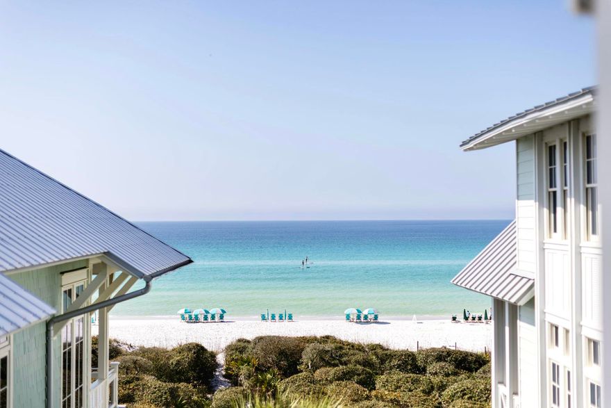 Rarely available on WaterColor's Beach Lane, this home offers an exceptional opportunity to own in one of 30A's most sought-after communities. Renovated in 2018, the residence blends timeless coastal style with a generous footprint designed for effortless beachfront living. 

Thoughtfully designed and beautifully decorated, the home features expansive living and gathering spaces, along with five bedrooms to comfortably accommodate family and guests. Panoramic Gulf views are showcased throughout, anchoring the home in an elevated and truly exceptional beachfront setting. The layout is designed for both entertaining and everyday living, with multiple living areas that provide flexibility for hosting, relaxing, and extended stays. The five-bedroom configuration, including dual primary suites and a dedicated bunk room, allows for seamless accommodations for larger groups.

With its spacious design, direct access to the private deeded beach, and coveted location in WaterColor, this home offers a rare combination of scale, comfort, and true beachfront living.