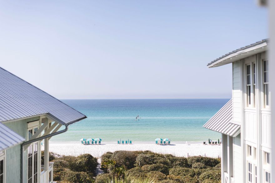 Rarely available on WaterColor's Beach Lane, this home offers an exceptional opportunity to own in one of 30A's most sought-after communities. Renovated in 2018, the residence blends timeless coastal style with a generous footprint designed for effortless beachfront living. 

Thoughtfully designed and beautifully decorated, the home features expansive living and gathering spaces, along with five bedrooms to comfortably accommodate family and guests. Panoramic Gulf views are showcased throughout, anchoring the home in an elevated and truly exceptional beachfront setting. The layout is designed for both entertaining and everyday living, with multiple living areas that provide flexibility for hosting, relaxing, and extended stays. The five-bedroom configuration, including dual primary suites and a dedicated bunk room, allows for seamless accommodations for larger groups.

With its spacious design, direct access to the private deeded beach, and coveted location in WaterColor, this home offers a rare combination of scale, comfort, and true beachfront living.