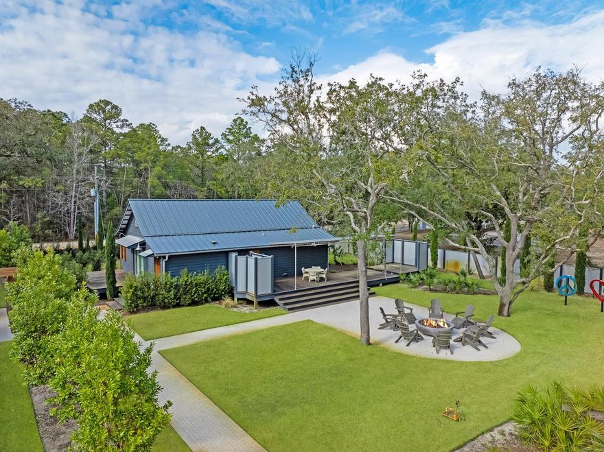 Set on approximately a ½ acre, this private coastal retreat is ideally located near Eden State Gardens, just a ¼ mile to the public boat ramp at the north end of CR 395, and only two miles from Seaside in the charming and historic community of Point Washington, Florida.
Both the main cottage and guest cottage, along with the garage structure, showcase custom craftsmanship, impeccable finishes, and premium materials throughout. The kitchen features Wolf and Sub-Zero appliances, while the interior and exterior details reflect thoughtful design and exceptional quality at every turn.
The landscaping is lush and mature, complemented by beautifully executed hardscaping that enhances the sense of privacy and retreat-like living. Every space--indoors and out--has been curated for comfort, beauty, and effortless functionality.
Please inquire for additional details or to arrange a private showing of this extraordinary property.