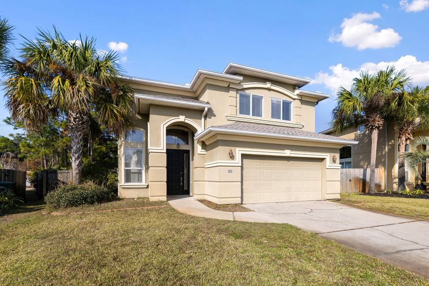 If you're looking for a spacious home with a functional layout in a quiet neighborhood near work & beaches, look no further! This home welcomes you into a large living room w/ soaring ceilings & abundant natural light. Continuing through the living space, you'll find the open-concept kitchen showcasing granite counters and tons of storage and counter space along with a large second family room, making it ideal for gatherings. Upstairs are 3 generously sized bedrooms and an office nook ideal for working from home or studying. Step outside to enjoy a large backyard with a spacious patio & plenty of room for activities. Conveniently located near Hurlburt Field & world class beaches, this home is ready for you! https://bit.ly/876Solimar