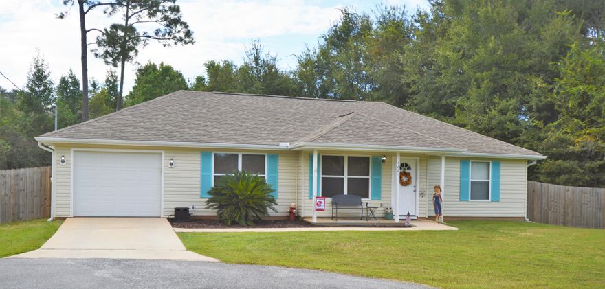 Beautiful 2007 3 bedroom 2 bath home with a large covered porch and spacious open deck perfect for entertaining. This home features tile in all wet areas, dining area, and entry way. The kitchen has been updated with stained finished cabinets, a new faucet, microwave, and a back splash. The current owners have also added cabinetry to the laundry room. The house has been recently painted and wood-laminate flooring added to the master bedroom and walk-in closet.
Call for your showing today!