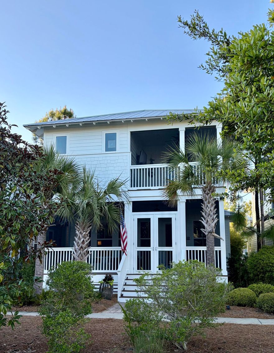 A rare opportunity to purchase a home on a premium lot facing serene Sunset Pond.  This home boasts two full sized master suites, one on each floor, in an expanded floor plan. Nestled amongst winding trails, boardwalks and nature areas you will find NatureWalk at Seagrove.  This prime location on Hwy 395 near 30A provides residents with an amenity-rich Gathering Place complete with zero entry pool, heated lap pool, hot tub, fire pit, grills and pickelball court.

Home extras include gas fire place, coffered ceilings, stand alone ice maker, upgraded custom storage in upstairs master closets, lockout closet in downstairs master, high-speed internet (1gig) provided by HOA ,expanded paver section for grilling, new internal controller units for HVAC, new counter depth refrigerator. In 2025 the home exterior was completely painted and the garage floor with new epoxy paint.  Rental projection can be found in the Documents Tab. AND THE SELLER IS INCLUDING A 4 PASSENGER GOLF CART WITH THE SALE.