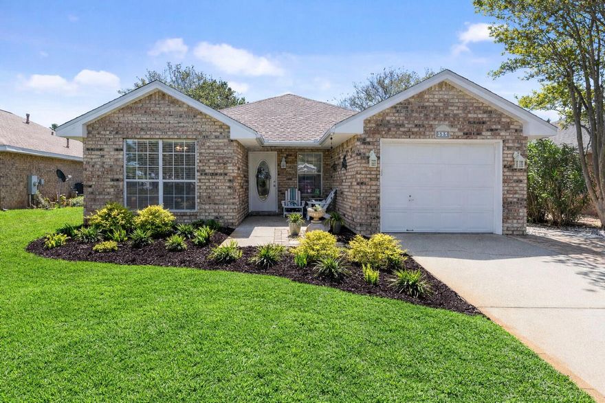 Welcome to 53 Mandevilla Ln in Miramar Beach, a beautifully maintained 3-bedroom, 2-bath coastal home in a desirable bayfront community. Enjoy beach access just a short bike ride away and walkable access to the Choctawhatchee Bay for fishing, kayaking, and sunset views. Located near Legion Park with scenic trails and green space, the neighborhood offers a pool, tennis courts, bayfront dock, and picnic areas. This well-kept home features fresh paint, updated countertops and faucets, newer appliances, a 2019 roof, a 2025 water heater, and a 2021 HVAC serviced regularly--ideal as a primary residence or second home.