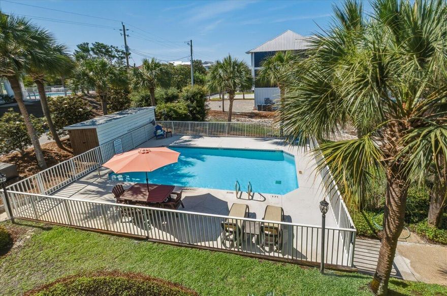 Rental projections between 70k-75k. Unique and very well-maintained townhouse within a short walk to Miramar Beach and just 5 miles to Destin Commons. Owners have enjoyed it with only personal use since purchasing in 2019. Remodeled over the past few years with updated kitchen, flooring, A/C, water heater, and new roof in 2021. Quiet community pool only shared with the 8 other units. Priced to sell at 729k, contact Conor Gillespie (850) 687-1319 for more information or showings.